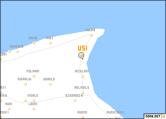 map of Uši