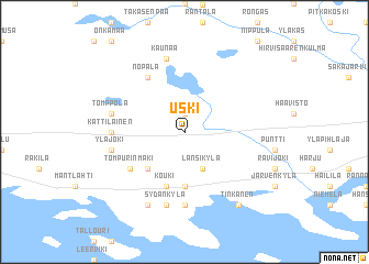 map of Uski