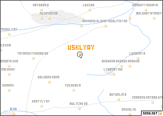 map of Usklyay