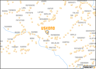 map of Uskono