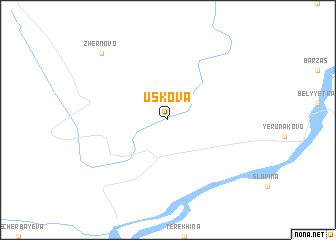 map of Uskova