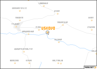 map of Uskovo