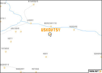 map of Uskovtsy