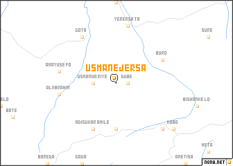 map of Usman Ējersa