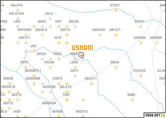 map of Usmanī