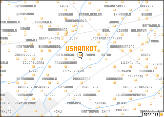 map of Usmān Kot