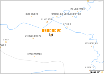 map of Usmanova