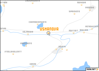 map of Usmanova