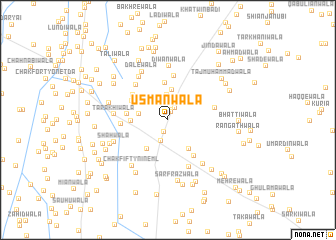 map of Usmānwāla