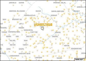 map of Usmānzāda