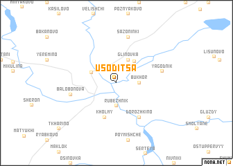 map of Usoditsa