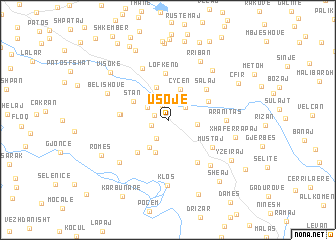 map of Usojë