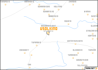 map of Usolkino