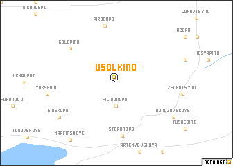 map of Usolkino