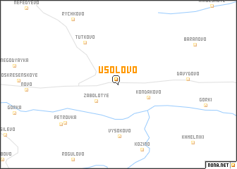 map of Usolovo