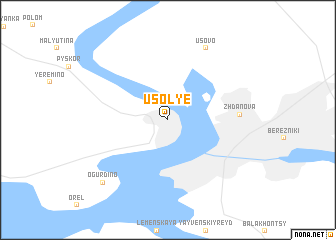 map of Usol\