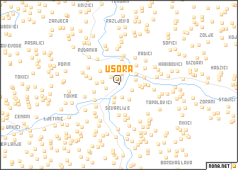 map of Usora