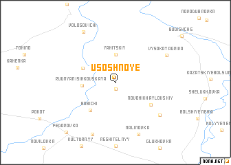 map of Usoshnoye
