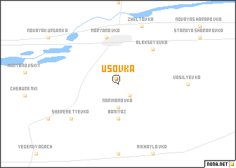 map of Usovka