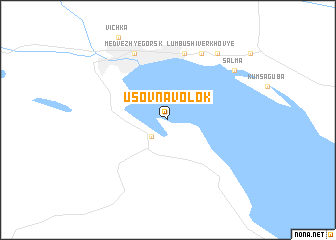 map of Usov-Navolok