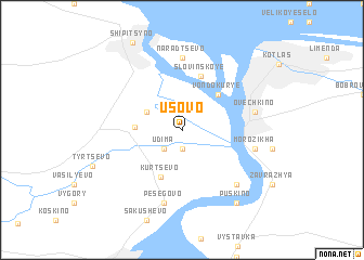 map of Usovo