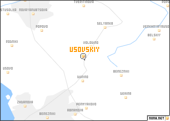 map of Usovskiy