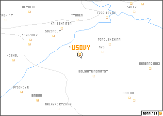 map of Usovy