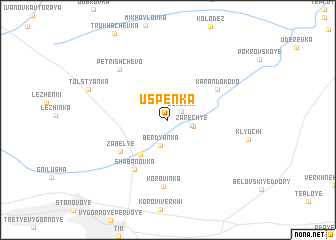 map of Uspenka