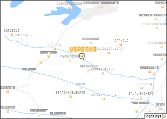 map of Uspenka