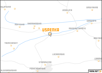 map of Uspenka