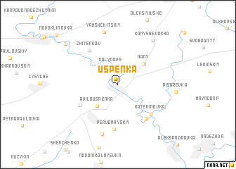 map of Uspenka