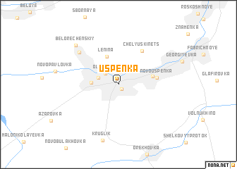 map of Uspenka