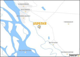 map of Uspenka