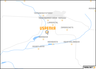 map of Uspenka