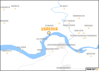 map of Uspenka