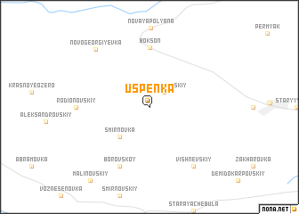 map of Uspenka