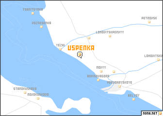 map of Uspenka