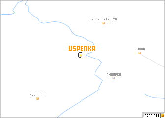 map of Uspenka