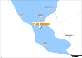 map of Uspenovka