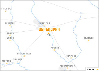 map of Uspenovka