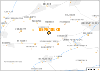 map of Uspenovka