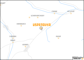 map of Uspenovka