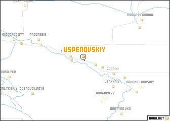 map of (( Uspenovskiy ))