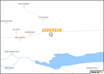 map of Uspenska