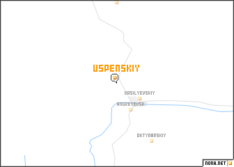 map of Uspenskiy