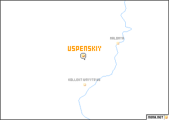 map of Uspenskiy