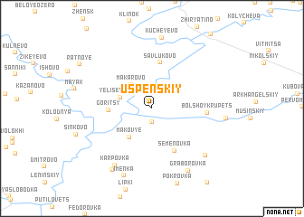 map of Uspenskiy