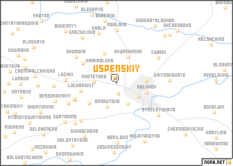 map of Uspenskiy