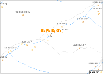 map of Uspenskiy