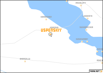 map of Uspenskiy